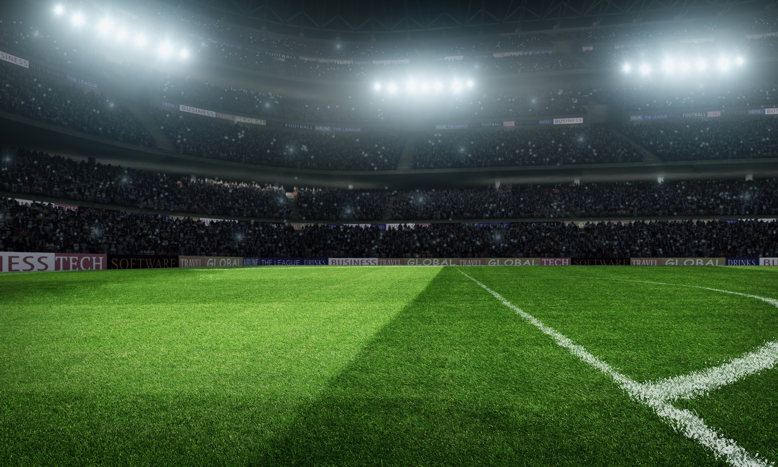 Dramatic soccer stadium